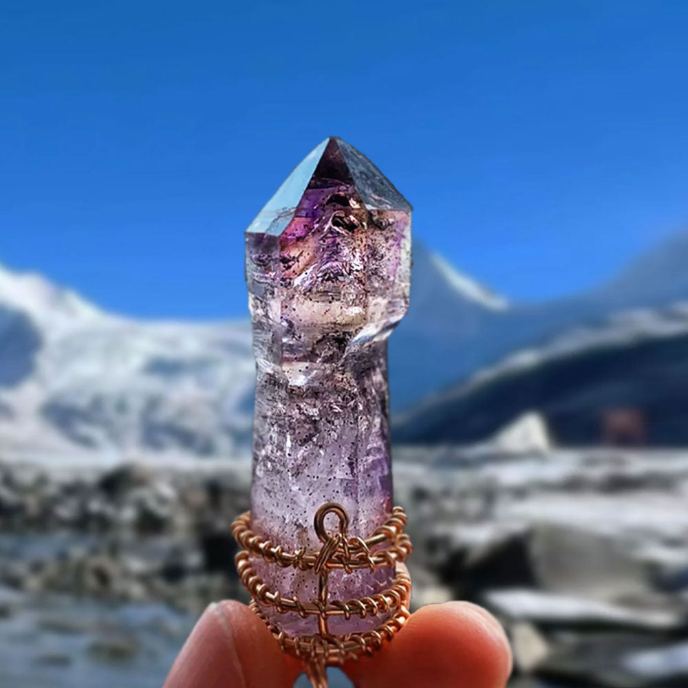 Spiritual Energy Super 7 Amethyst Pendants