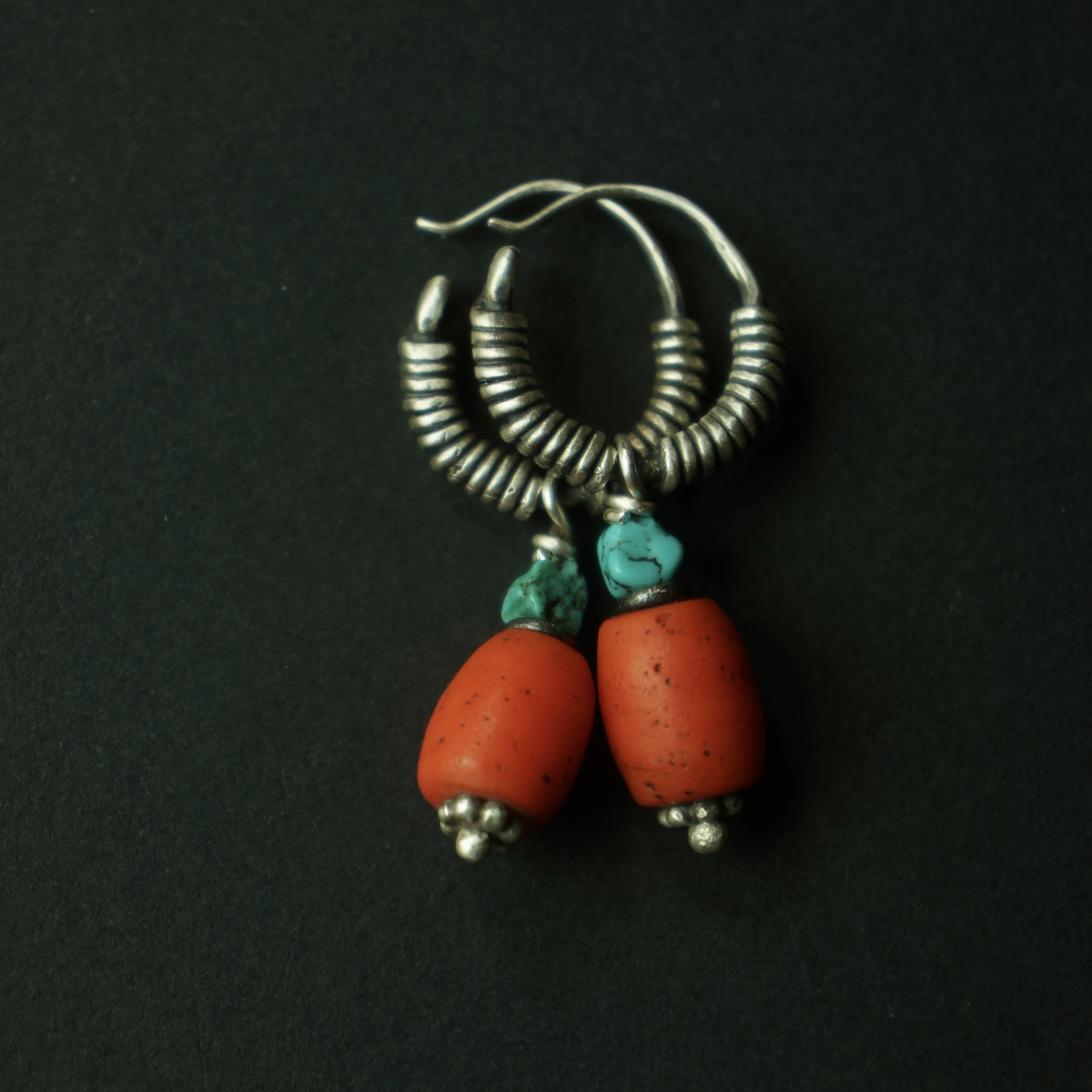 Lucky Energy Turquoise Sterling Silver Earrings