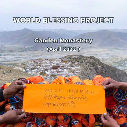 Holy Land of Tibet Hangs Prayer Flags For Energy Blessing