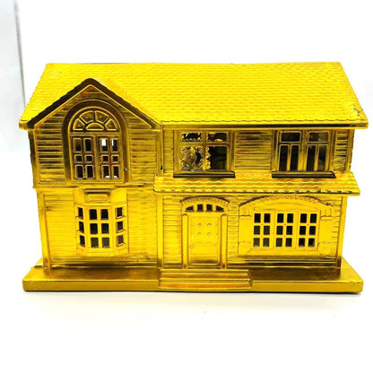 2pcs Burning Gold Paper Sacrificial Articles Paper Tie Folding Paper House Villa Building Penny Money Sacrifice Ancestors