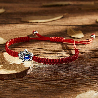 Hamsa Hand Red String Bracelet - Evil Eye Protection