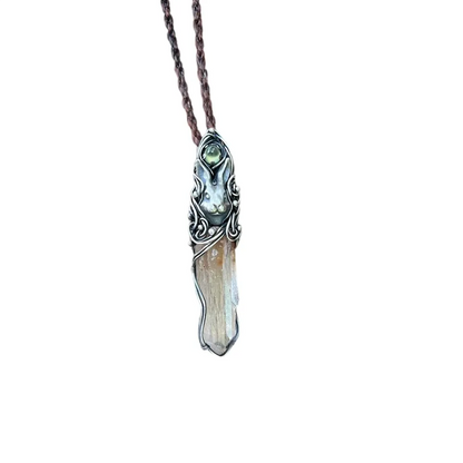 Love Energy Clear Quartz Silver Pendants