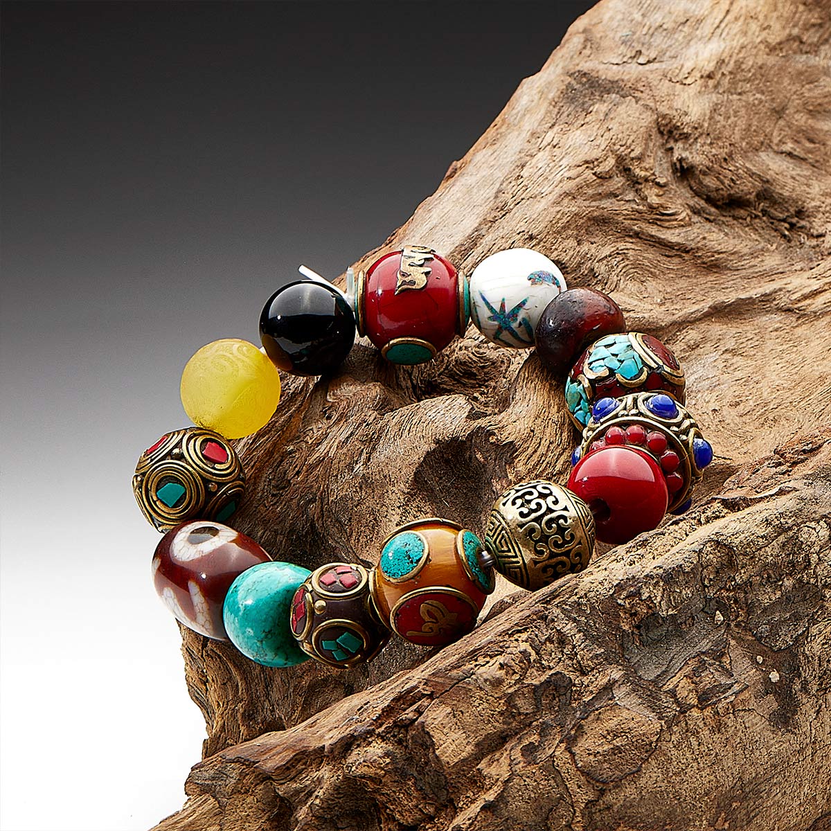 Wealth Energy Tibetan Treasures Bracelet