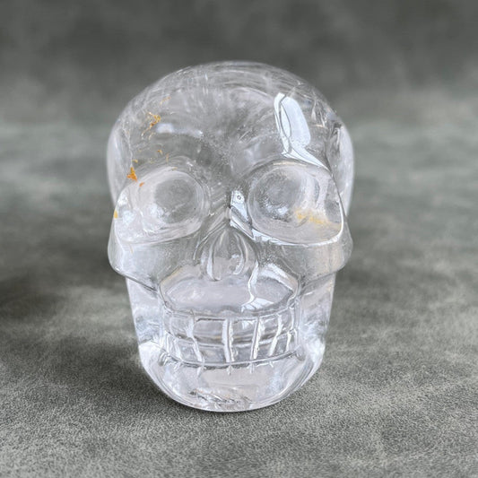 Quartz Crystal Skull Expands Psychic Energy Tibetan White Quartz Crystal