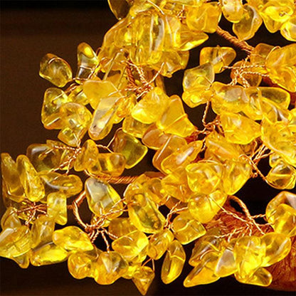 Citrine Money Tree for Prosperity -  Feng Shui Gemstone Ornament