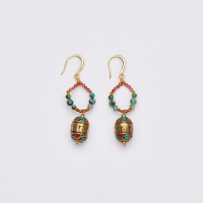 lucky Energy Tibetan Treasures Earrings