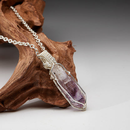 Love Energy Amethyst Silver Pendants