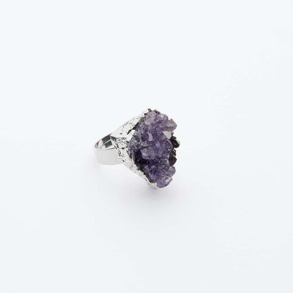 Soul’s Radiance Spiritual Energy Amethyst Silver Rings