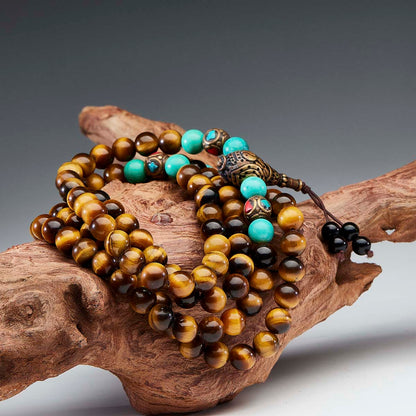 Wealth Energy Tiger's Eye Necklace