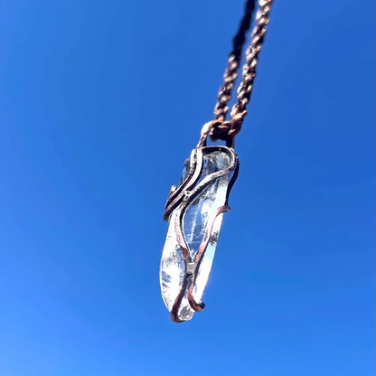 Purity Energy Clear Quartz Silver Pendants