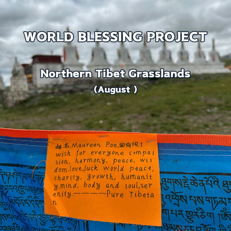 Holy Land of Tibet Hangs Prayer Flags For Energy Blessing