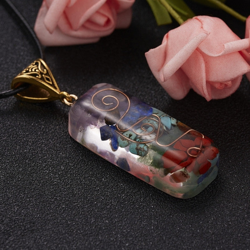 7 Chakra Orgone Necklace - Energy Healing & EMF Protection