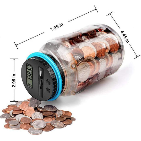 Digital Counting Money Jar - GiftSparky