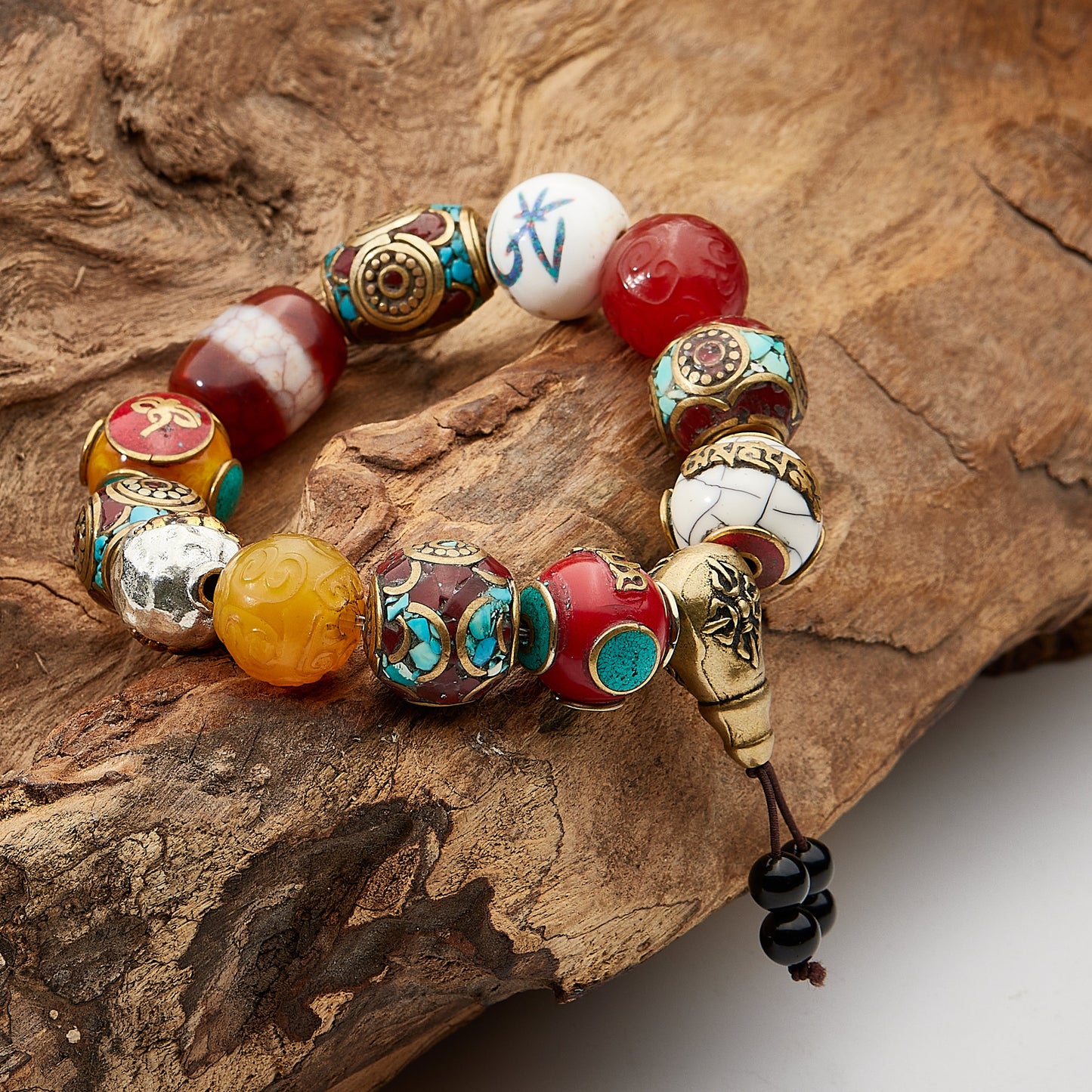 Healing Light Medicine Buddha Dzi Bracelet