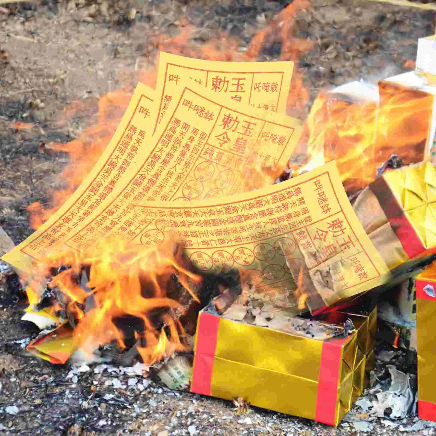 900Pcs Sacrifice Paper Burning Yellow Paper Traditional Worship Paper Sacrifice Offering Paper funeral favor for a memorial