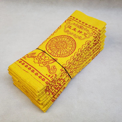 90pcs/bundle Golden Chinese Joss Paper Money Hell Bank Notes The Qingming Festival Burning Paper Sacrifice Articles