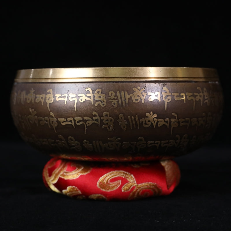 Antique Singing Bowl-Tibetan temple series-Phra Phrom