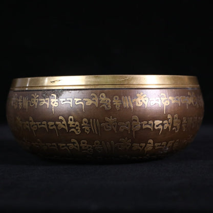 Antique Singing Bowl-Tibetan temple series-Phra Phrom