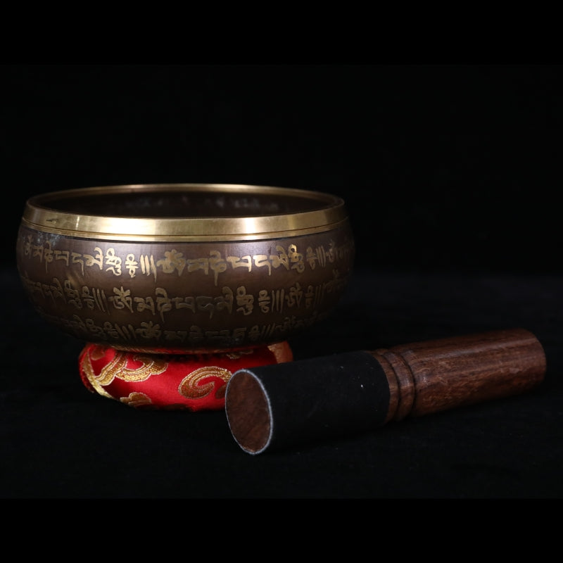 Antique Singing Bowl-Tibetan temple series-Phra Phrom