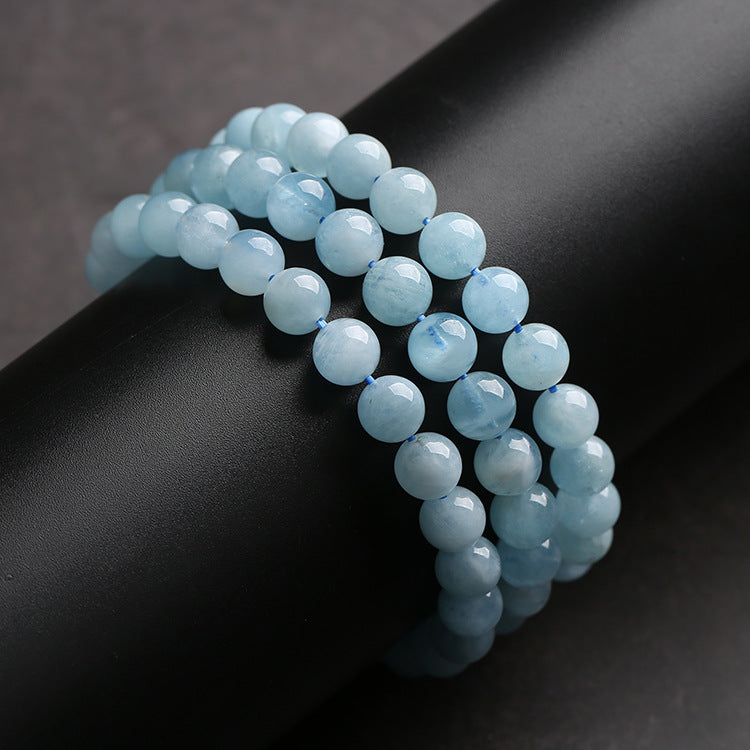 Blue Aquamarine Calming Bracelet - Grounding & Soothing