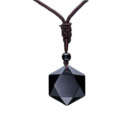 Black Obsidian Talisman - Necklace for Protection