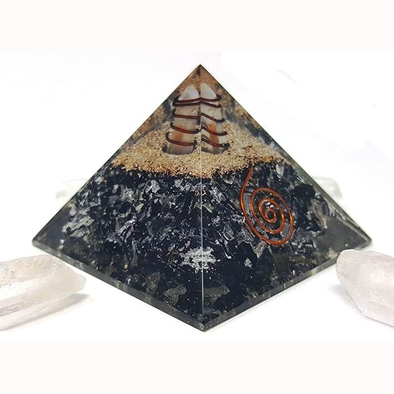 Black Tourmaline Orgone Protection Pyramid