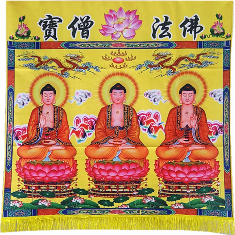 Buddhist temple buddhist household supplies, table case cloth, altar cloth, broken edge, Buddha dharma sengbao Table girth