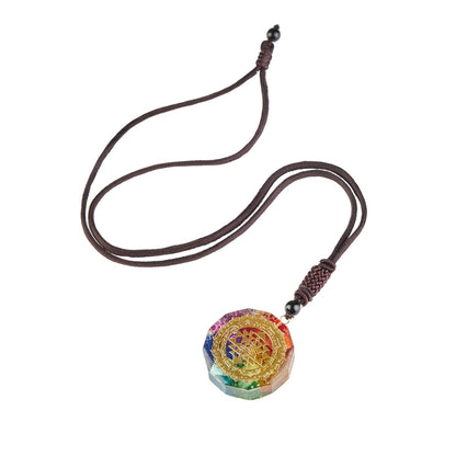 Chakra Orgonite Necklace - Balances Orgone Energy & EMF Protection