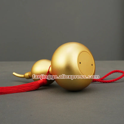 Chinese Feng Shui Bugua Coppertist Gourd Interior Qrnaments Pendant Abundance Wu Lou Craft Car Beam Home Decoration Accessories