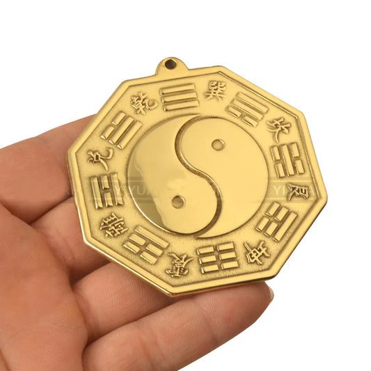 Chinese Feng Shui Tai Chi Pagua Bagua Pakua Copper Mirror The 8 hexagrams For Lucky  Blessing Home decorations Wall Decorative