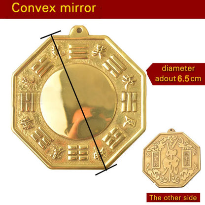 Chinese Feng Shui Tai Chi Pagua Bagua Pakua Copper Mirror The 8 hexagrams For Lucky  Blessing Home decorations Wall Decorative