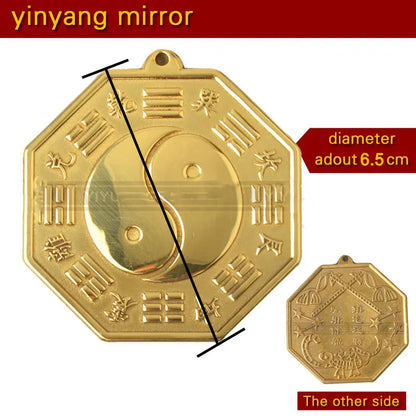 Chinese Feng Shui Tai Chi Pagua Bagua Pakua Copper Mirror The 8 hexagrams For Lucky  Blessing Home decorations Wall Decorative