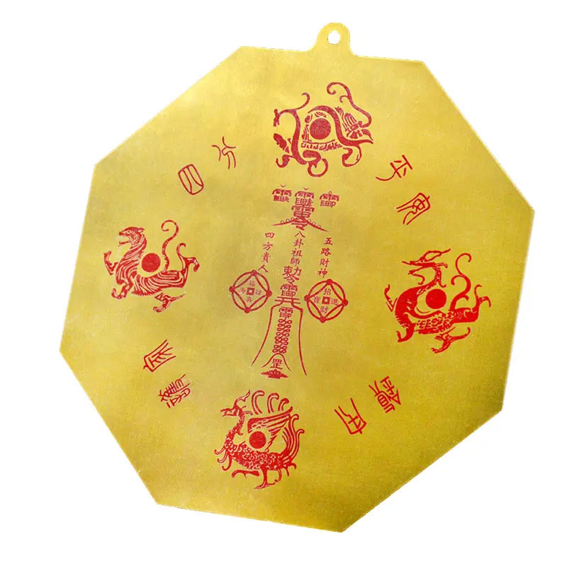 Chinese Fengshui Bagua Mirror Wall Hanging 5 Emperor Money Tai Chi The 8 Hexagrams Auspicious Crafts Home Decoration Accessories