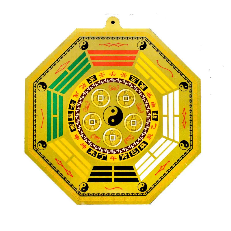 Chinese Fengshui Bagua Mirror Wall Hanging 5 Emperor Money Tai Chi The 8 Hexagrams Auspicious Crafts Home Decoration Accessories