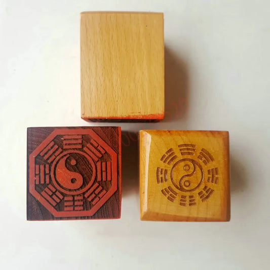 Congenital eight diagrams seal, peach wood seal, single side seal, Taoist magic weapon