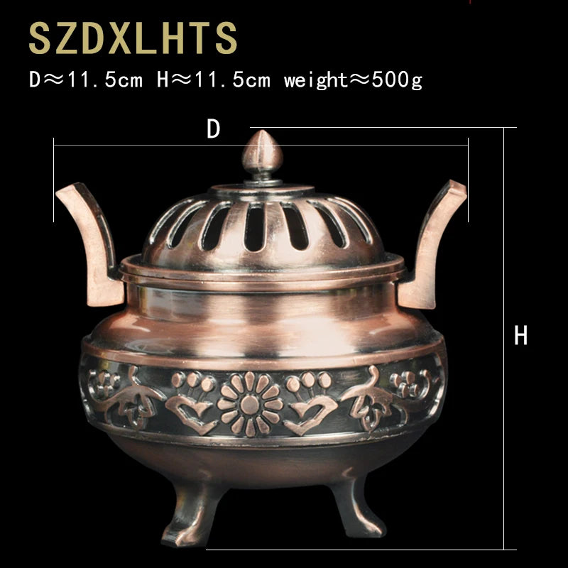 Copper antique feng shui Chinese Dragon incense burner Buddhist temple worship supplies aromatherapy furnace line incense coil