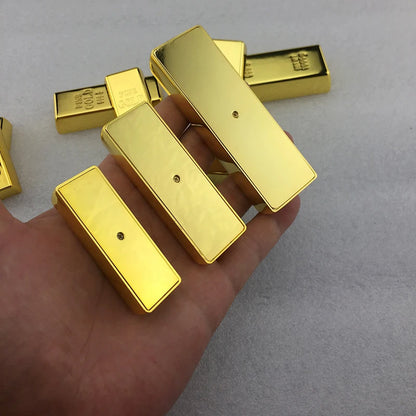 Fake Golden Bar Hollow Gold Brick English Version Home Decor Bullion Simulation Decoration Counter Display Alloy Crafts Fengshui