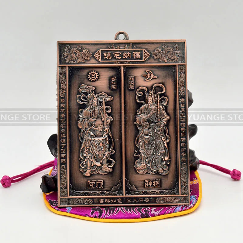 Feng Shui Door god Ornaments High Quality Home Decoration Accessorie Chinese Brass Copper Craft Furnishing Articles Business