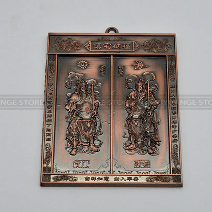 Feng Shui Door god Ornaments High Quality Home Decoration Accessorie Chinese Brass Copper Craft Furnishing Articles Business