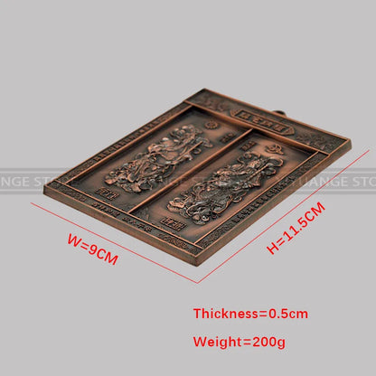 Feng Shui Door god Ornaments High Quality Home Decoration Accessorie Chinese Brass Copper Craft Furnishing Articles Business