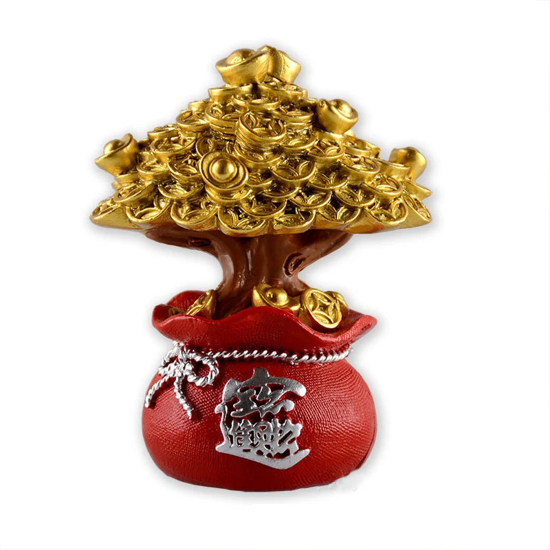 Feng Shui Fa Cai Money Tree Lucky fortune Birthday Baking Cake Dress Up Decorating For Car Home TV Cabinet Decoration