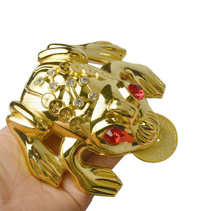 Feng Shui Toad Money LUCKY Fortune Wealth Chinese Golden Frog Coins Home Office Decoration Tabletop Ornaments Lucky Gifts