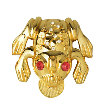 Feng Shui Toad Money LUCKY Fortune Wealth Chinese Golden Frog Coins Home Office Decoration Tabletop Ornaments Lucky Gifts