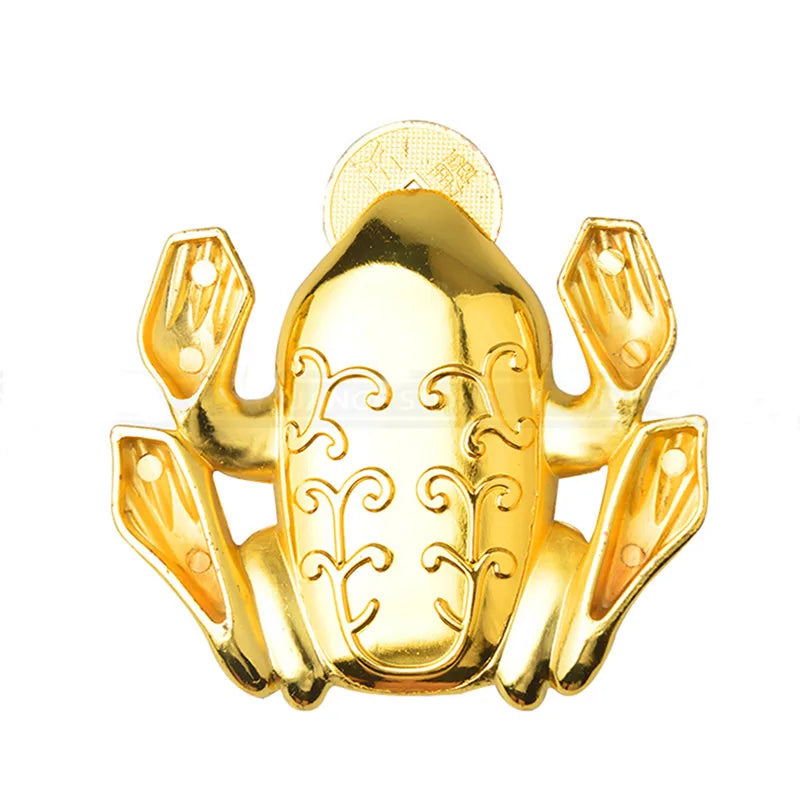 Feng Shui Toad Money LUCKY Fortune Wealth Chinese Golden Frog Coins Home Office Decoration Tabletop Ornaments Lucky Gifts