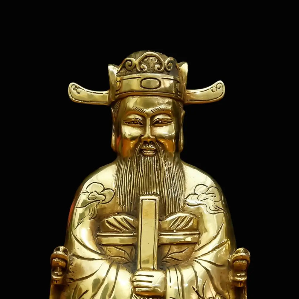 Feng Shui Vesta Decoration Kitchen God Kitchen King copper Kitchen God Monarch statue house Security and peace