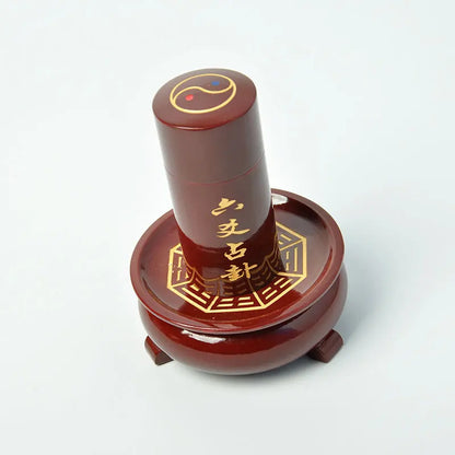 Fengshui 64 divinatory divination drum of Zhouyi six trigram tools of Zhouyi  card of Yijing 6 Yao divination tool coins money