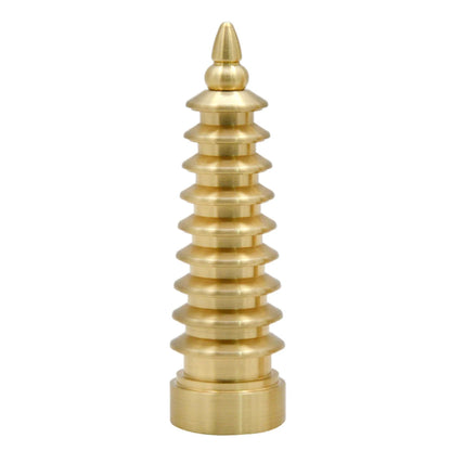 Fengshui China Brass Wenchang Pagoda Tower Crafts Statue Souvenir Home Decoration 3D Model metal handicraft