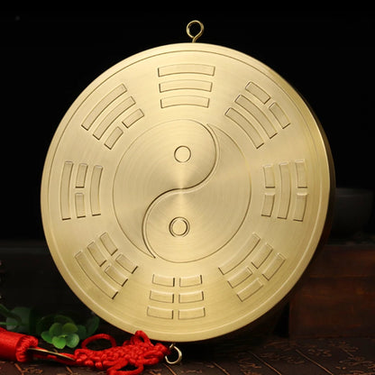 Fengshui Copper Brass Bagua Mirror Zhenzhai Jiugong Concave Convex Mirror Tai Chi Yin and Yang Mirror Pendant taoist decoration