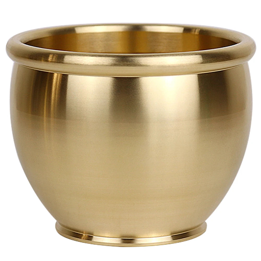 Fengshui Copper Water Supply Cup Tibetan Water Supply Cup Supplies Buddha Water Bowl Goddess of wealth Home Decoration