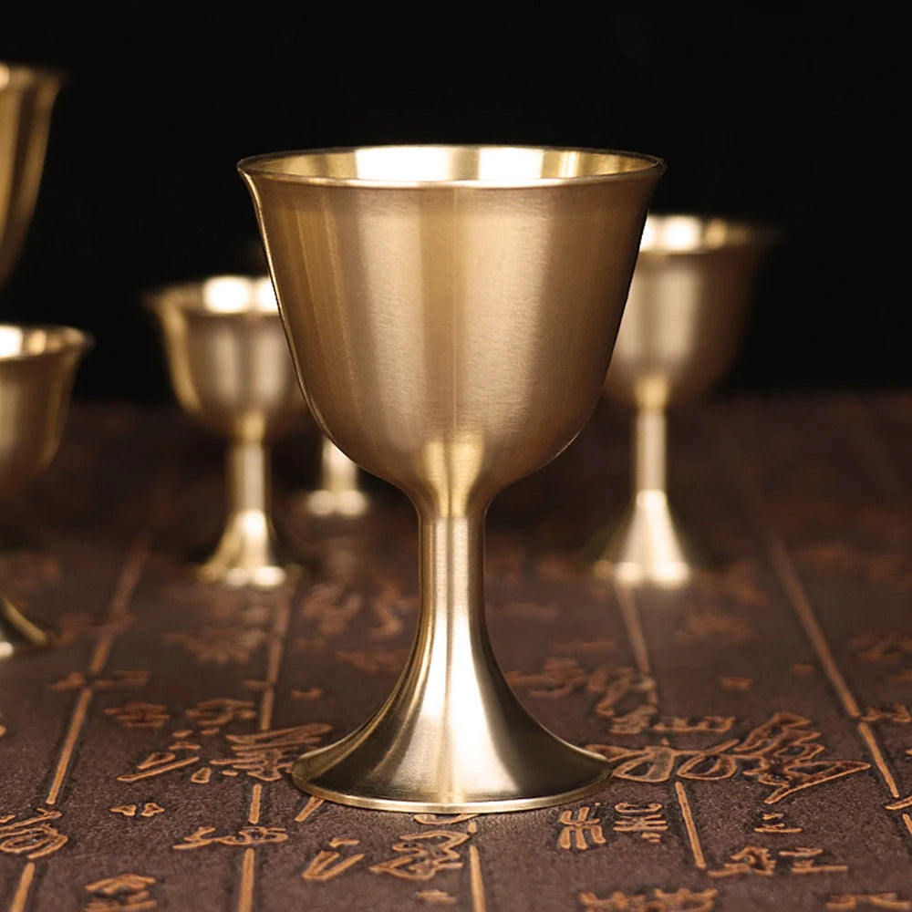 Fengshui Copper Water Supply Cup Tibetan Water Supply Cup Supplies Buddha Water Bowl Goddess of wealth Home Decoration